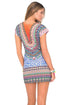 Luli Fama Lil Gem Lace Up Short Sleeve Body-Con Dress